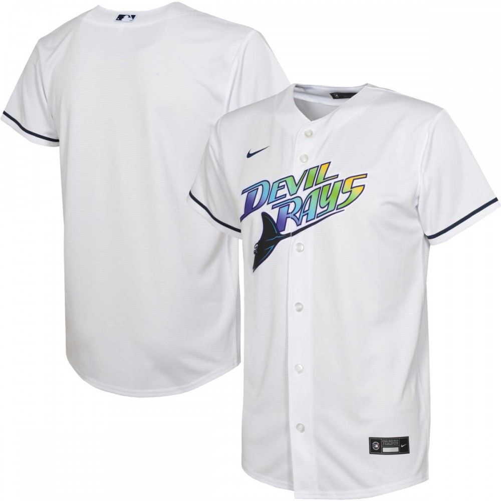 Tampa Bay Rays Youth Alternate Replica Team Jersey - White-Pro Kit Vault | Brand New 26/27 Sports Jerseys